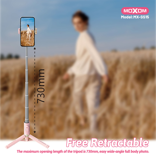 Selfie Drzac/Tripod Moxom MX-SS15 Pink
