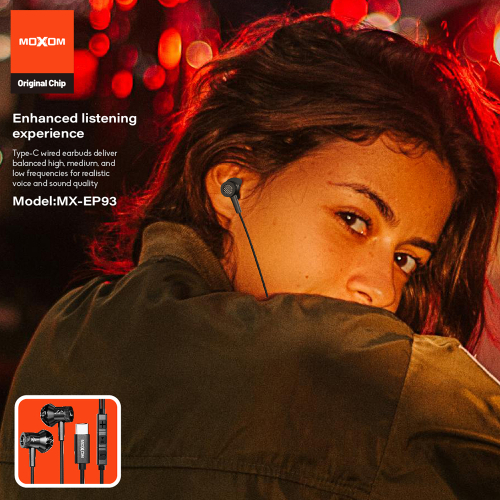 Slusalice Moxom MX-EP93 Type-C Zlatna