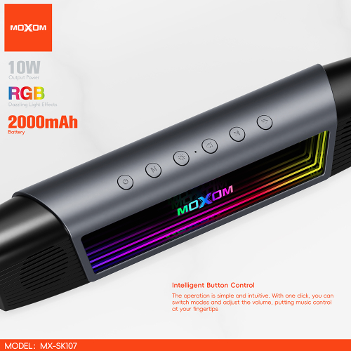 Zvucnik Bluetooth Moxom 10W MX-SK107 Crni