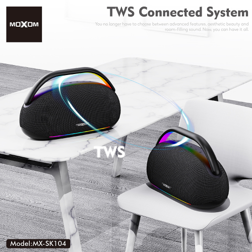 Zvucnik Bluetooth Moxom 400W MX-SK104 sa Dva Mikrofona Crni