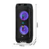 Zvucnik Bluetooth NDR-S110 40W 2 X 10INCA sa Dva Mikrofona Crni
