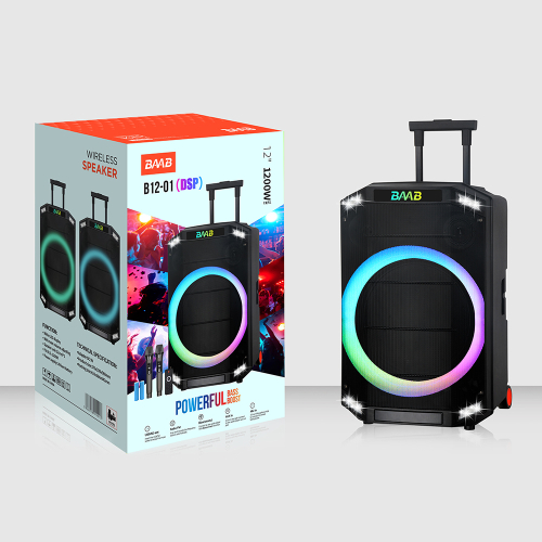 Zvucnik Bluetooth NDR-B12-01 60W 12INCA sa Dva Mikrofona Crni